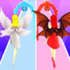 angel demon fight